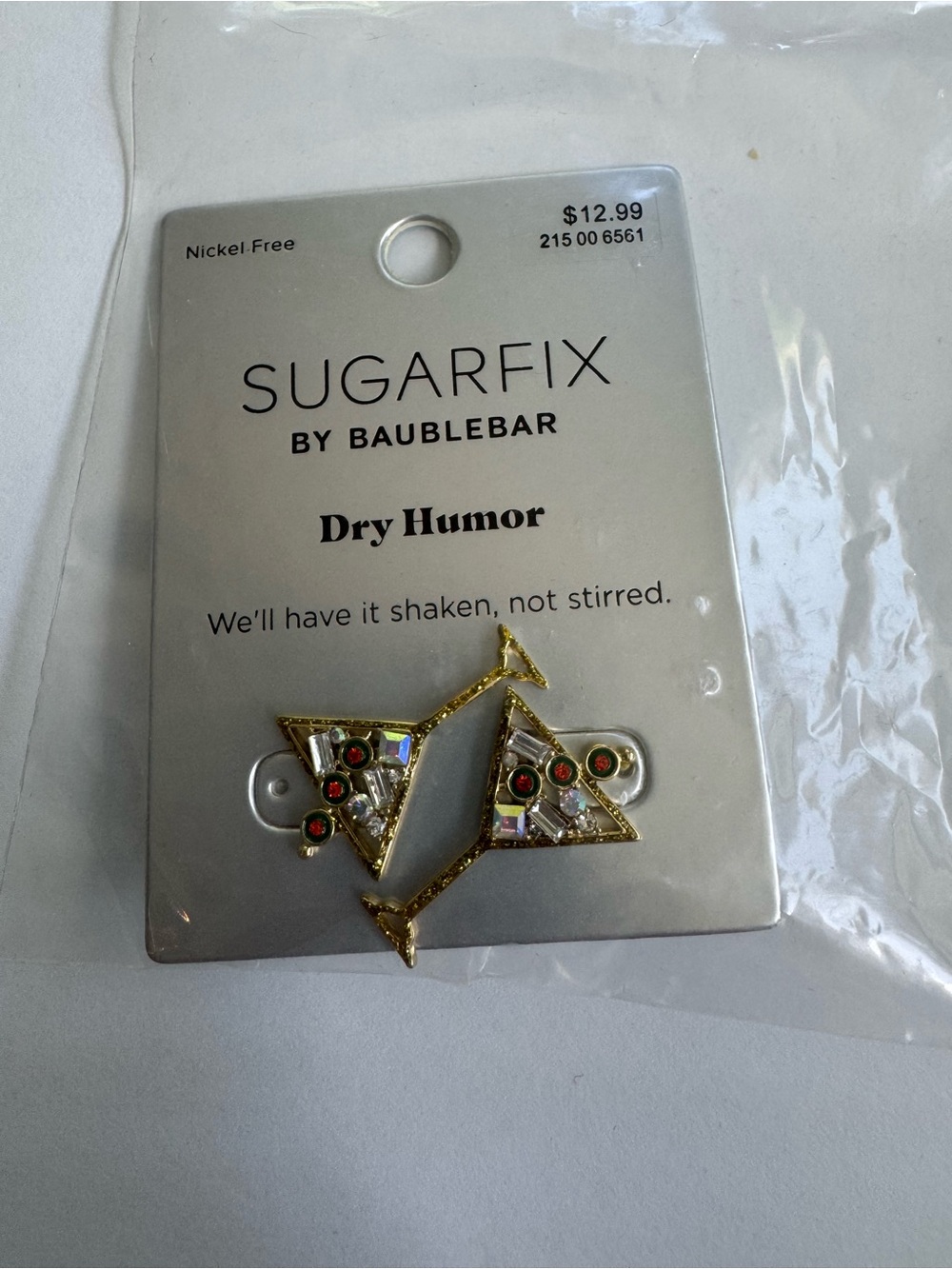 SUGARFIX BY BAUBLEBAR Dry Humor We'll have it shaken, not stirred Earrings